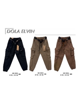 Spodnie jeans dzieciece rozm 8-16 lat, paczka 5szt, 1 kolor