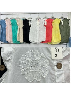 Bluzki damskie wloskie, Size uni ,paczka 6szt,mix kolor