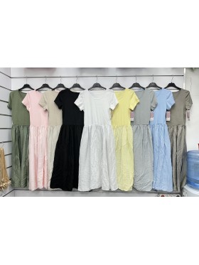 Sukienki damskie wloskie, Size uni ,paczka 6szt,mix kolor