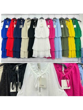 Sukienki damskie wloskie, Size uni ,paczka 6szt,mix kolor