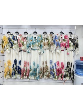 Sukienki damskie wloskie, Size uni ,paczka 6szt,mix kolor
