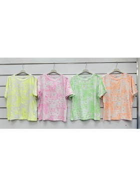 Bluzki damskie wloskie, Size uni ,paczka 6szt,mix kolor