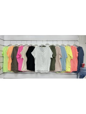 Bluzki damskie wloskie, Size uni ,paczka 6szt,mix kolor