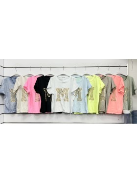 Bluzki damskie wloskie, Size uni ,paczka 6szt,mix kolor