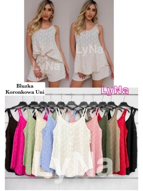 Bluzki damskie wloskie, Size uni ,paczka 6szt,mix kolor