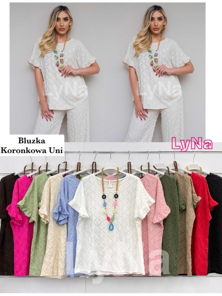 Bluzki damskie wloskie, Size uni ,paczka 6szt,mix kolor