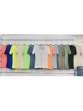 Bluzki damskie wloskie, Size uni ,paczka 6szt,mix kolor