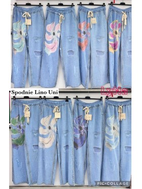 Spodnie damskie wloskie, Size uni ,paczka 6szt,mix kolor