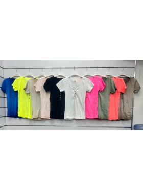 Bluzki damskie wloskie, Size uni ,paczka 6szt,mix kolor