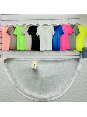 Bluzki damskie wloskie, Size uni ,paczka 6szt,mix kolor
