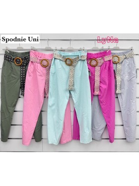 Spodnie damskie wloskie, Size uni ,paczka 6szt,mix kolor