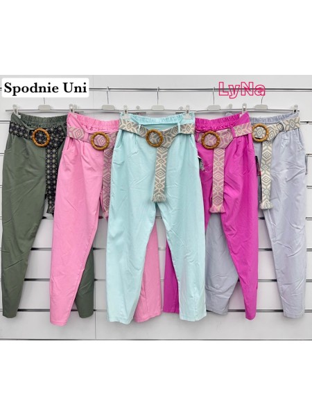 Spodnie damskie wloskie, Size uni ,paczka 6szt,mix kolor