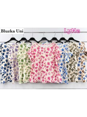 Bluzki damskie wloskie, Size uni ,paczka 6szt,mix kolor