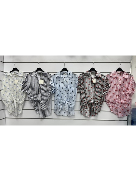 Bluzki damskie wloskie, Size uni ,paczka 6szt,mix kolor