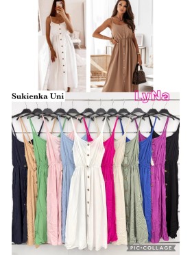 Sukienki damskie wloskie, Size uni ,paczka 6szt,mix kolor