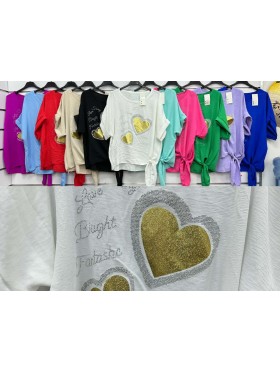 Bluzki damskie wloskie, Size uni ,paczka 6szt,mix kolor