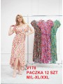 Sukienki damskie, Size m-2xl ,paczka 12szt,mix kolor