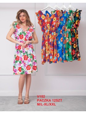 Sukienki damskie, Size m-2xl ,paczka 12szt,mix kolor