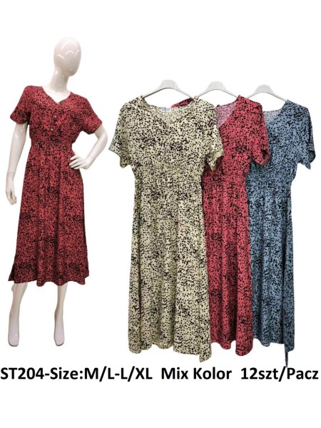Sukienki damskie, Size m-xl ,paczka 12szt,mix kolor