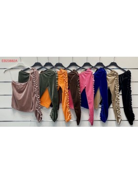 Bluzki damskie wloskie, Size uni ,paczka 6szt,mix kolor