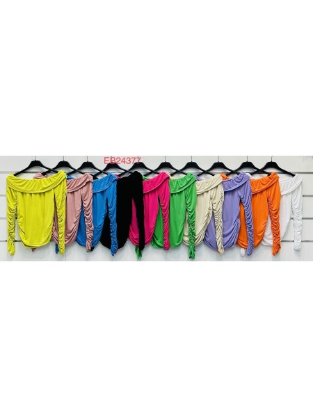 Bluzki damskie wloskie, Size uni ,paczka 6szt,mix kolor