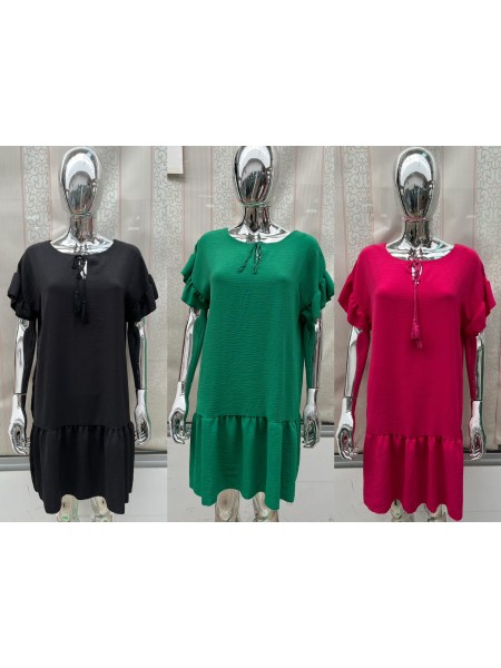 Sukienki damskie wloskie, Size uni ,paczka 6szt,mix kolor