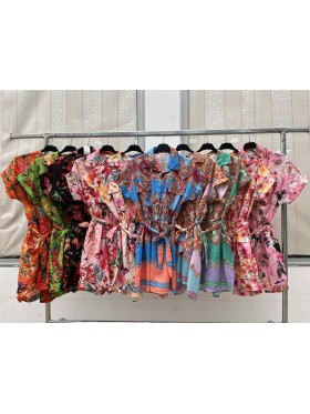 Sukienki damskie wloskie, Size uni ,paczka 6szt,mix kolor