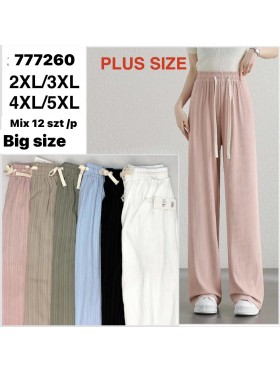 Spodnie damskie size 2-5xl paczka 12szt,MIX kolor