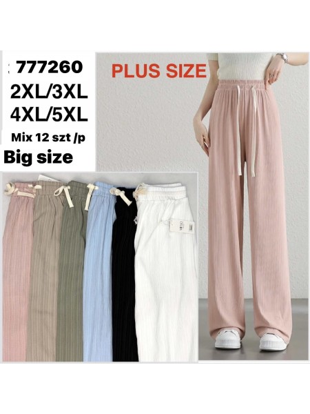 Spodnie damskie size 2-5xl paczka 12szt,MIX kolor