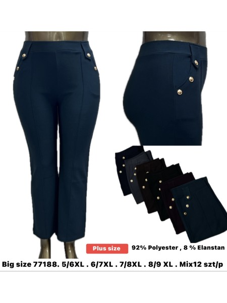 Spodnie damskie size 5-9xl paczka 12szt,MIX kolor