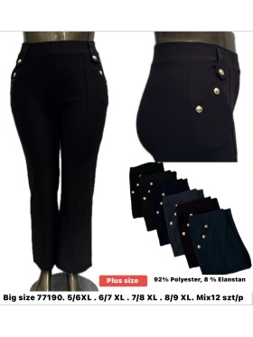 Spodnie damskie size 5-9xl paczka 12szt,MIX kolor