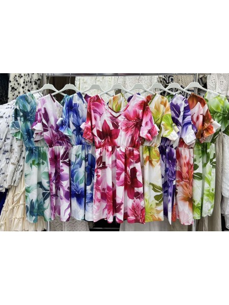 Sukienki damskie wloskie, Size uni ,paczka 6szt,mix kolor