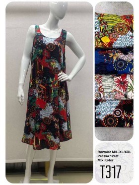 Sukienki damskie, Size m-2xl ,paczka 12szt,mix kolor
