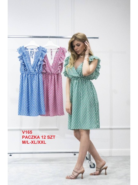 Sukienki damskie, Size m-2xl ,paczka 12szt,mix kolor