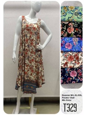 Sukienki damskie, Size m-2xl ,paczka 12szt,mix kolor