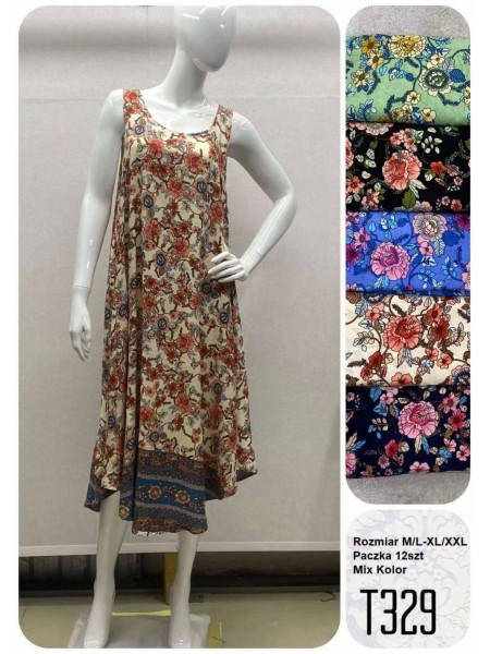 Sukienki damskie, Size m-2xl ,paczka 12szt,mix kolor