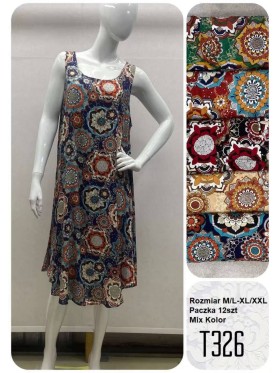 Sukienki damskie, Size m-2xl ,paczka 12szt,mix kolor