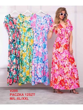 Sukienki damskie, Size m-2xl ,paczka 12szt,mix kolor