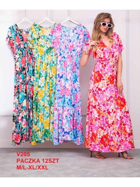 Sukienki damskie, Size m-2xl ,paczka 12szt,mix kolor