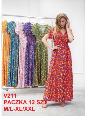 Sukienki damskie, Size m-2xl ,paczka 12szt,mix kolor