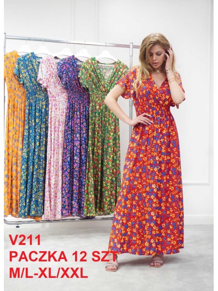 Sukienki damskie, Size m-2xl ,paczka 12szt,mix kolor