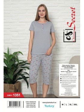Piżama DAMSKA  tureckie, Size m-2xl,paczka 12szt,1kolor