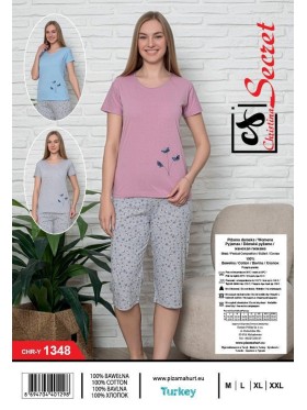 Piżama DAMSKA  tureckie, Size m-2xl,paczka 12szt,mix kolor