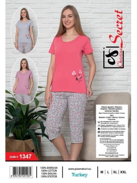 Piżama DAMSKA  tureckie, Size m-2xl,paczka 12szt,mix kolor
