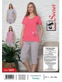 Piżama DAMSKA  tureckie, Size m-2xl,paczka 12szt,mix kolor