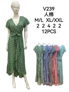 Sukienki damskie, Size m-2xl ,paczka 12szt,mix kolor