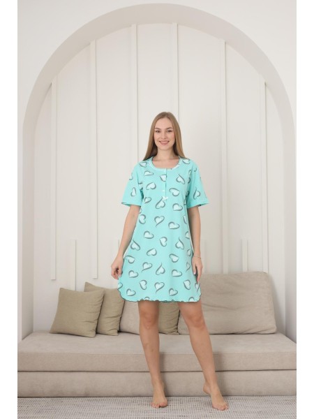 Koszule nocne DAMSKA  tureckie, Size xl-4xl,paczka 12szt,mix kolor