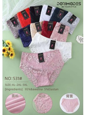 Majtki damskie, size xl-3xl  paczka 24szt ,mix kolor