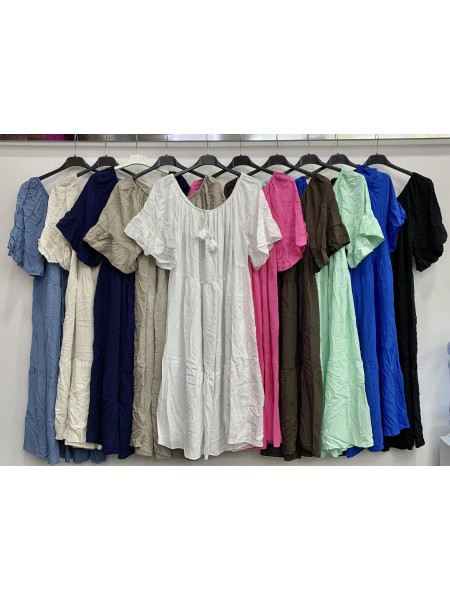 Sukienki damskie wloskie, Size uni,paczka 6szt,mix kolor