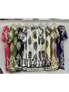 Sukienki damskie wloskie, Size uni,paczka 6szt,mix kolor
